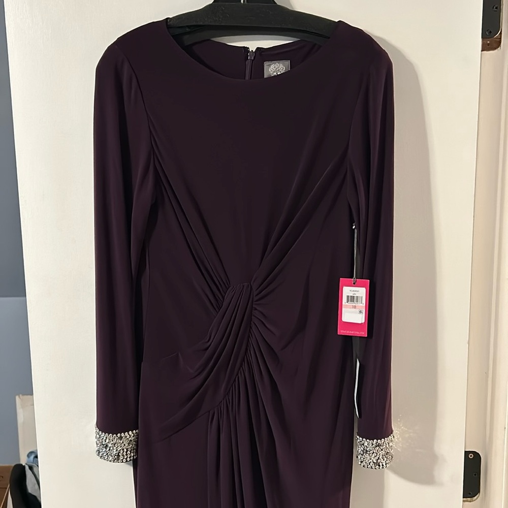Beautiful NWT Vince Camuto gown in eggplant.